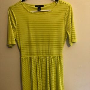 yellow skater dress